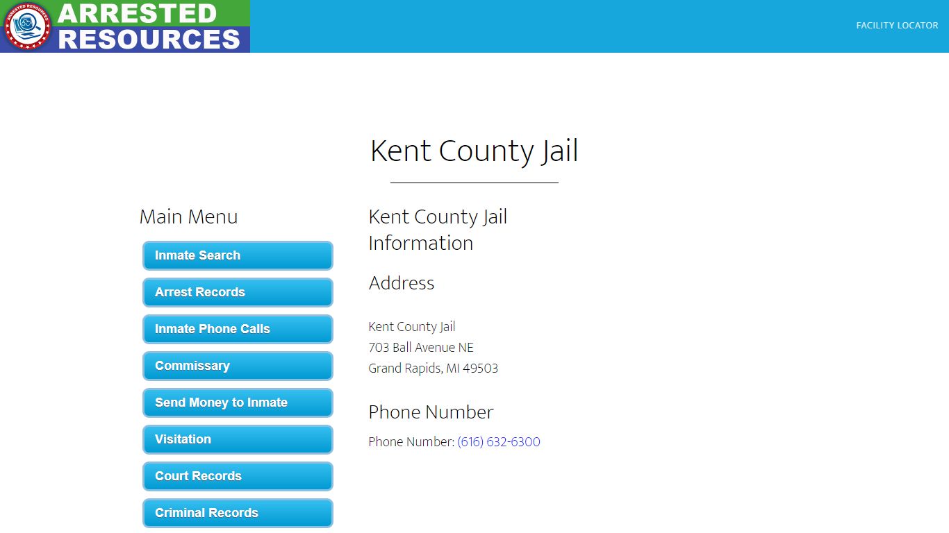 Kent County Jail - Inmate Search - Grand Rapids, MI